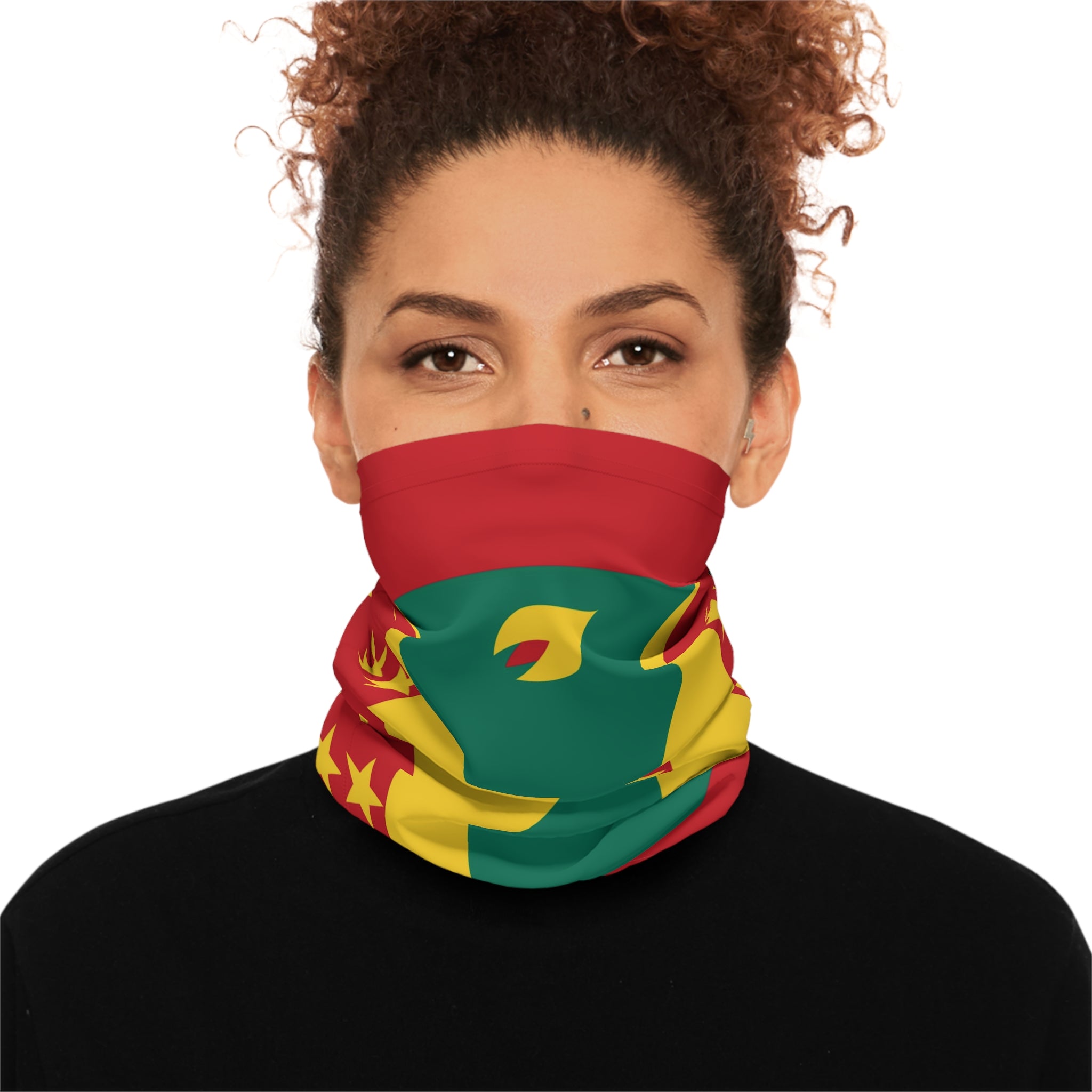 High Quality Grenada Flag Lightweight Neck Gaiter-Fete Massive