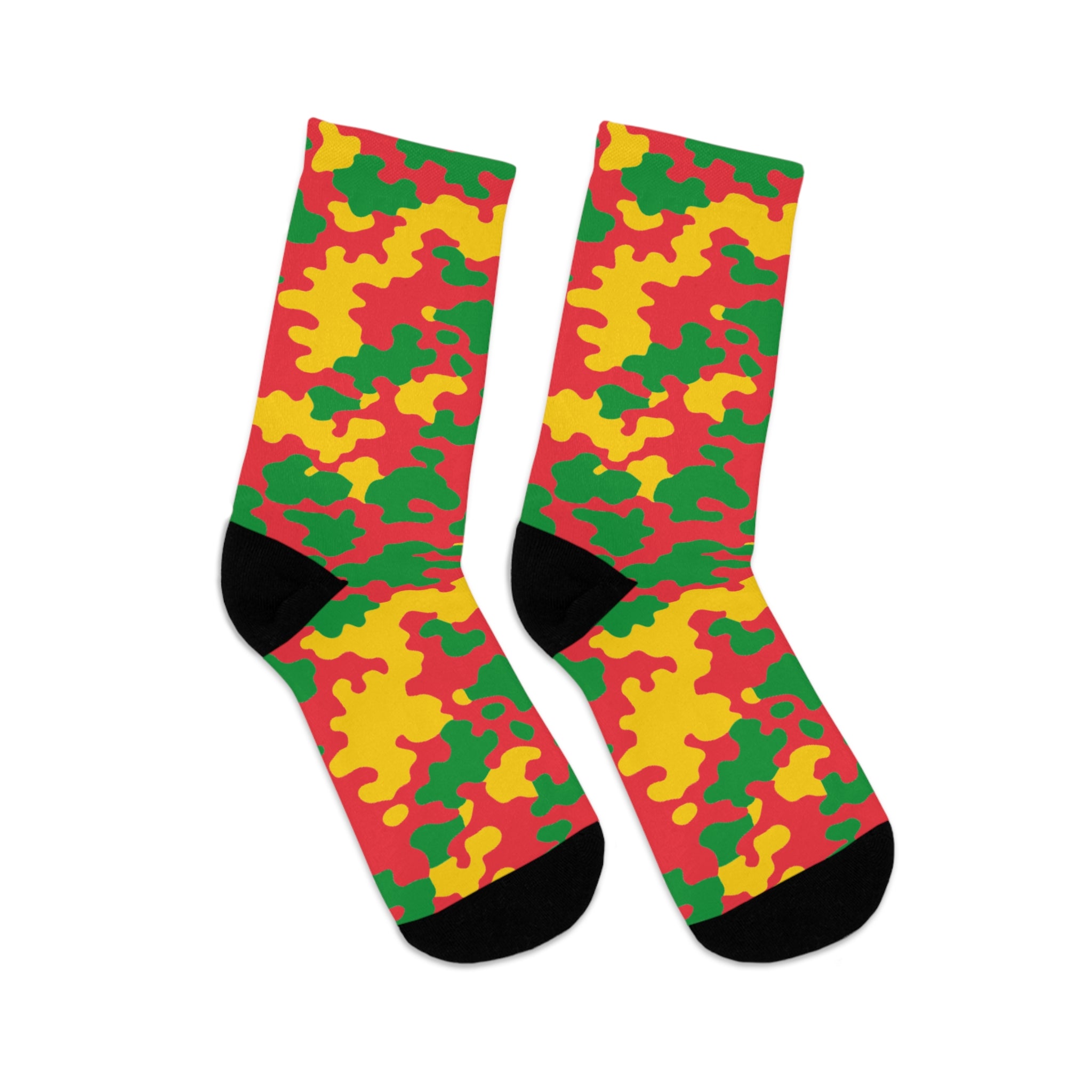 Grenada Flag CAMO Poly Socks-Fete Massive