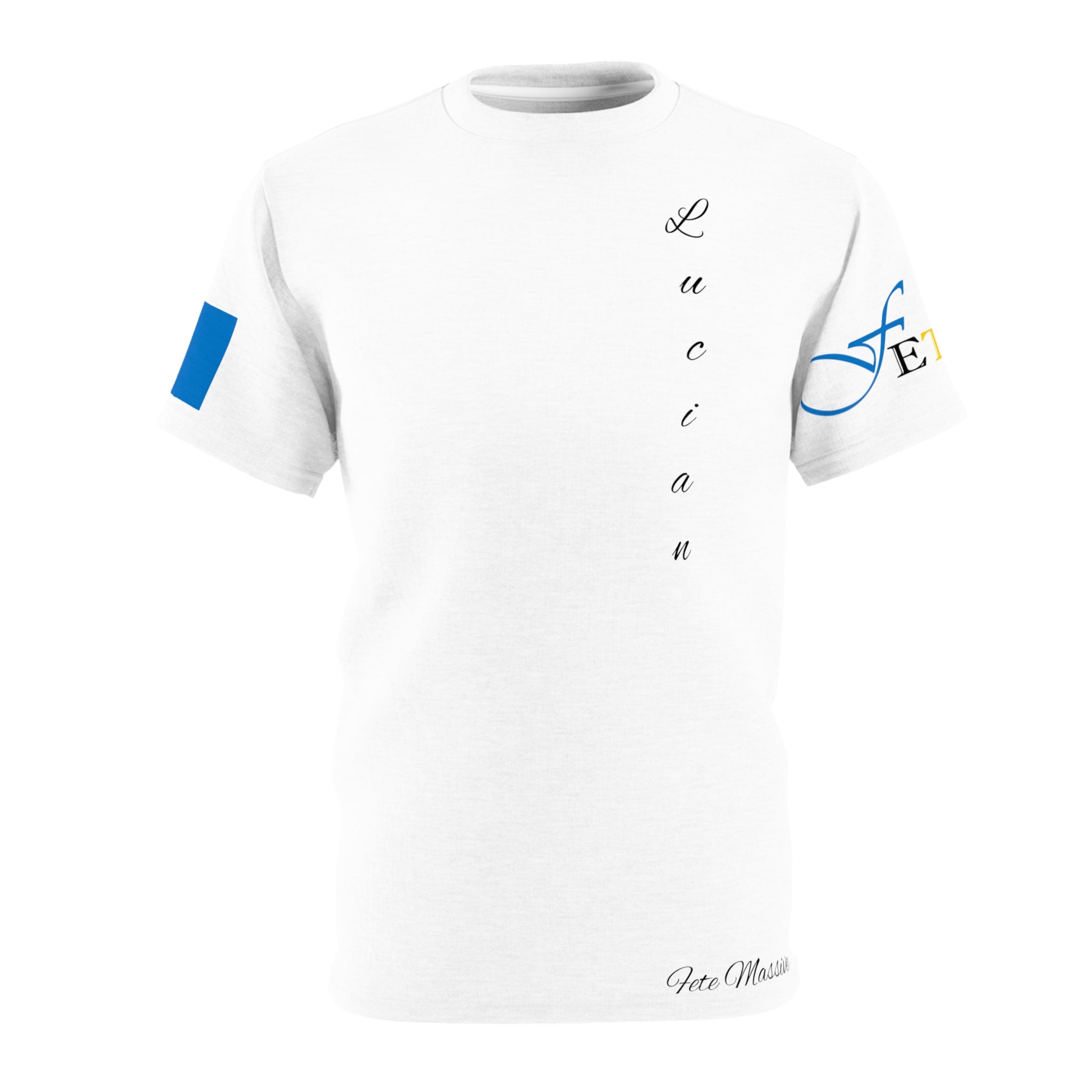 Lucian Feteran Unisex Tee W Saint Lucia Flag-Fete Massive