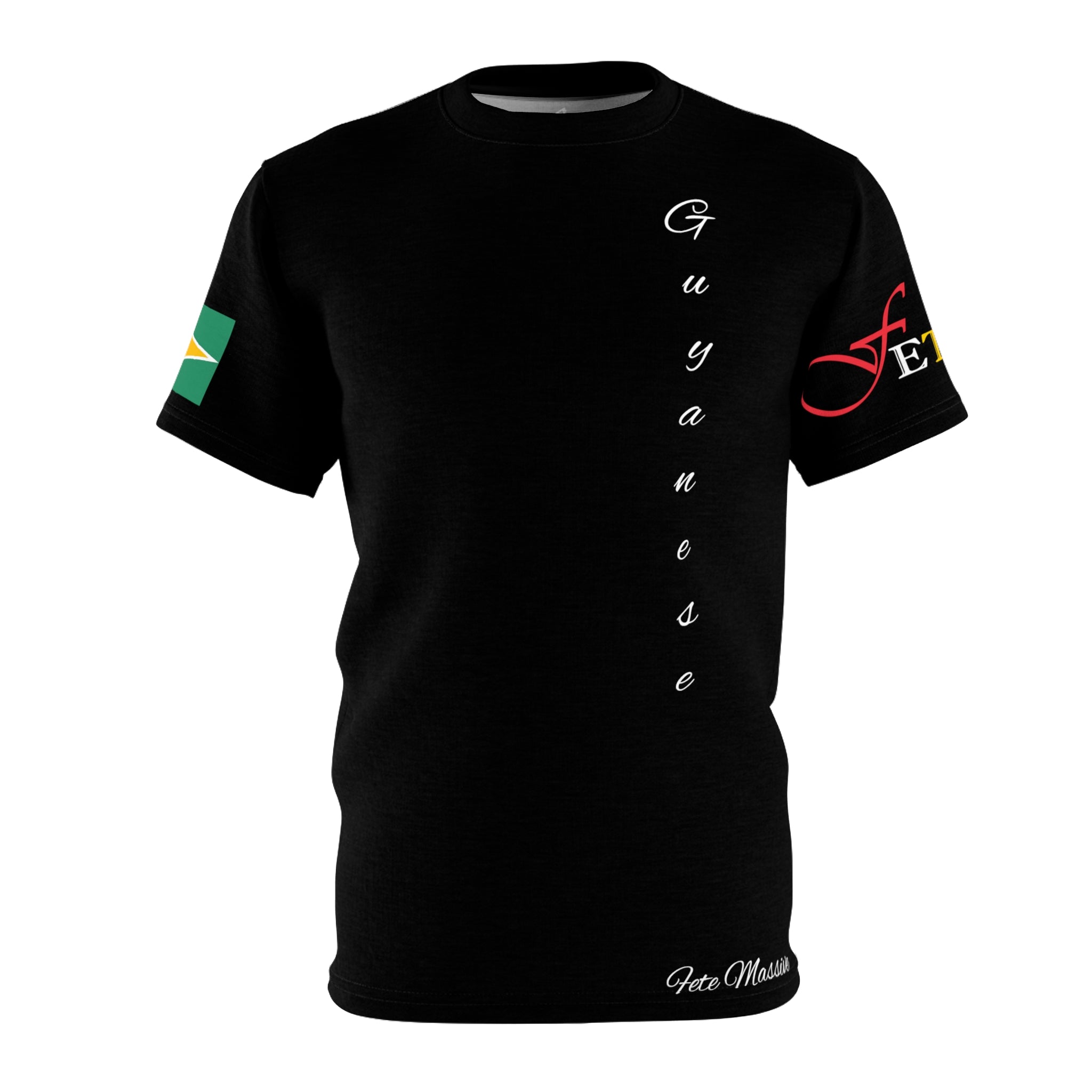 Feteran Unisex Tee with Guyana Flag-Fete Massive