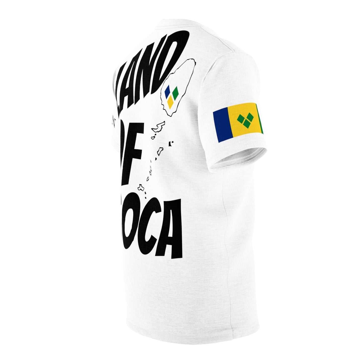 Land Of Soca Unisex Tee with Saint Vincent Flag - Various Sizes & Colors Available