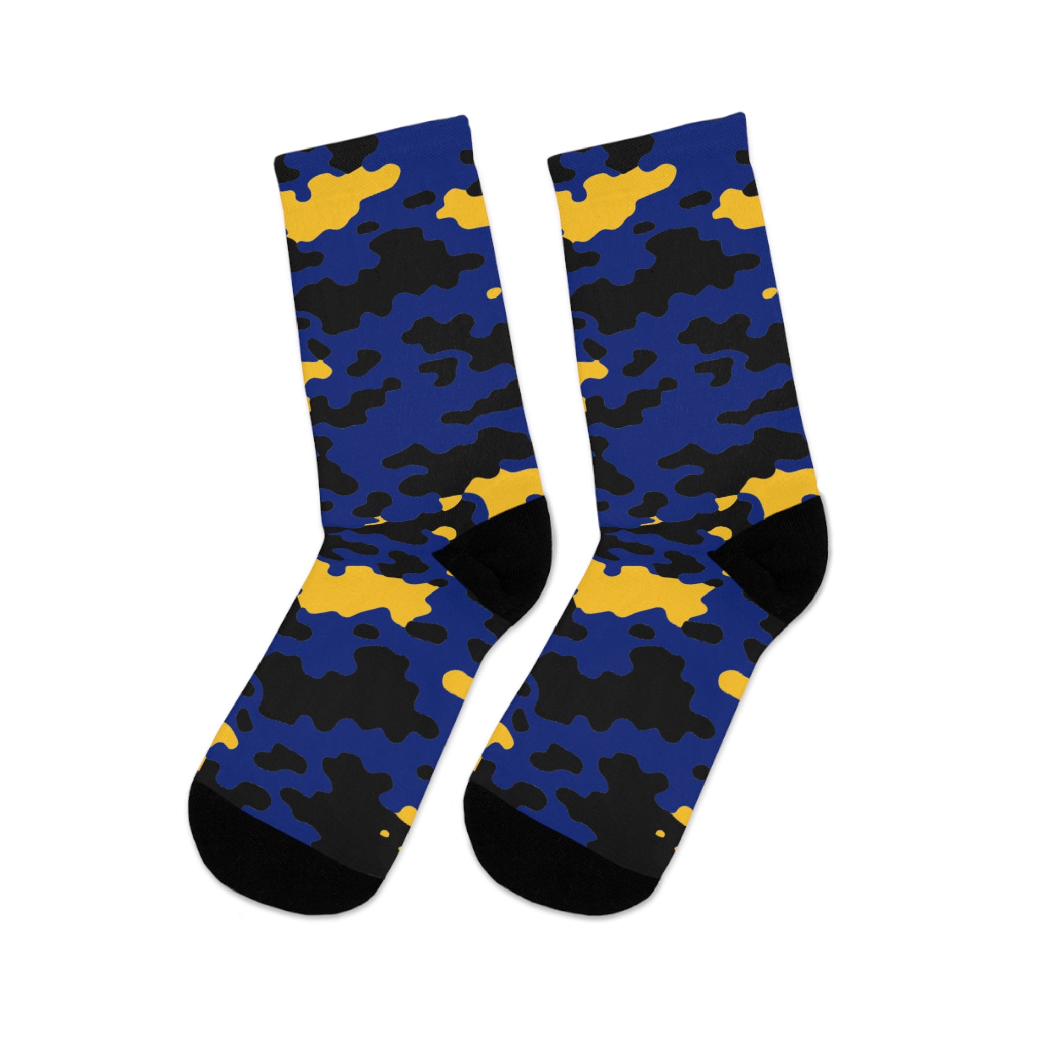 Barbados Flag CAMO Poly Socks-Fete Massive