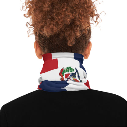 High Quality Dominica Republic Flag Lightweight Neck Gaiter