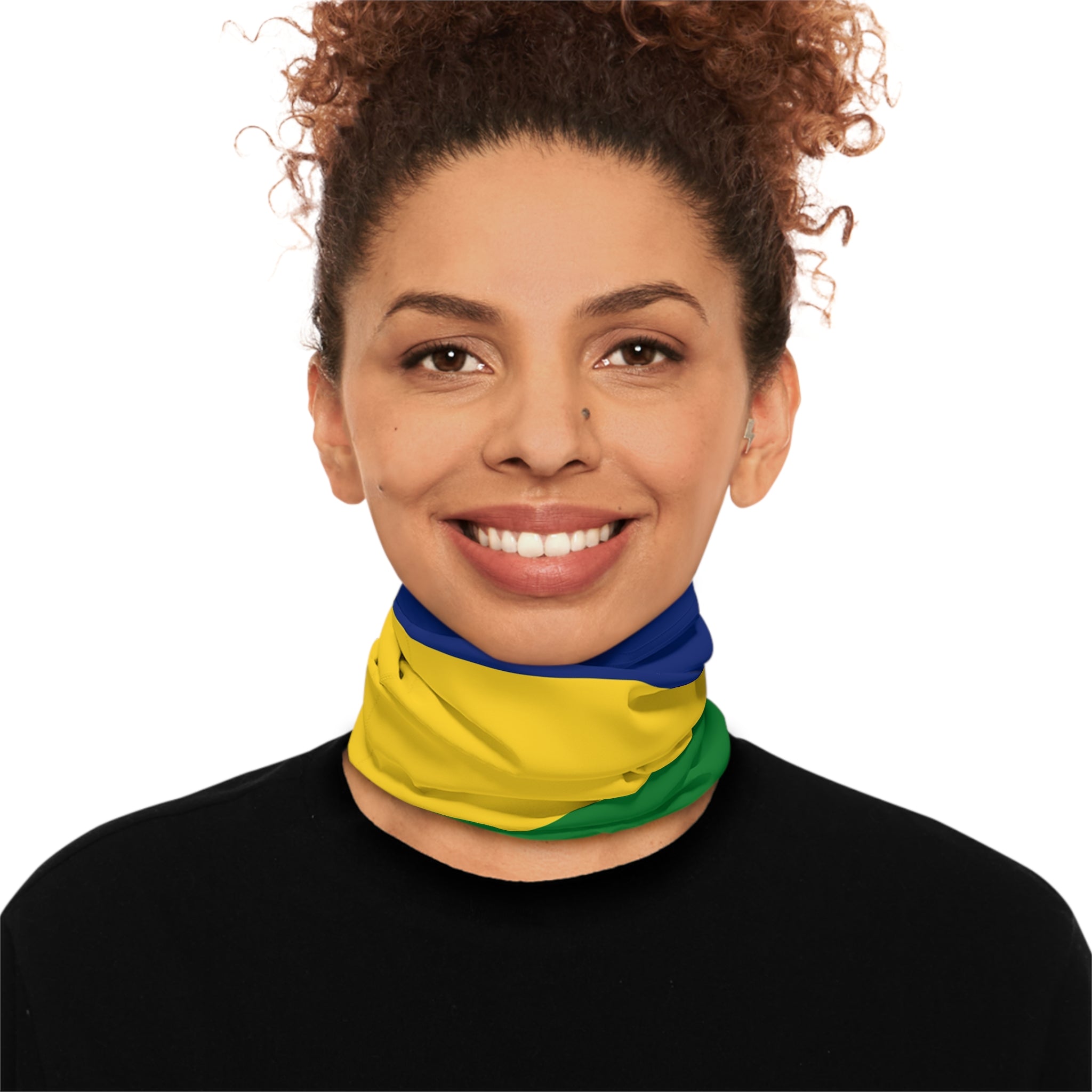 High Quality Saint Vincent Flag Lightweight Neck Gaiter-Fete Massive