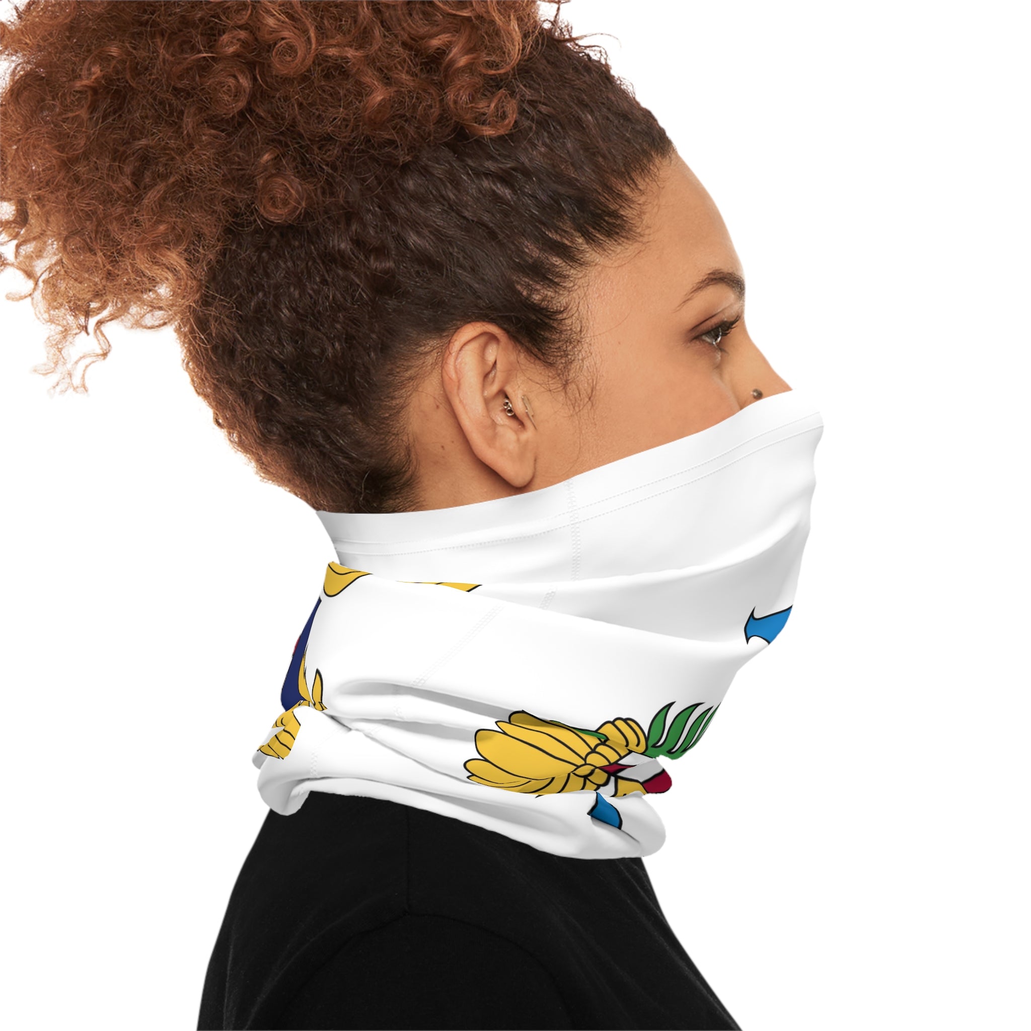 High Quality U.S. Virgin Islands Flag Lightweight Neck Gaiter-Fete Massive