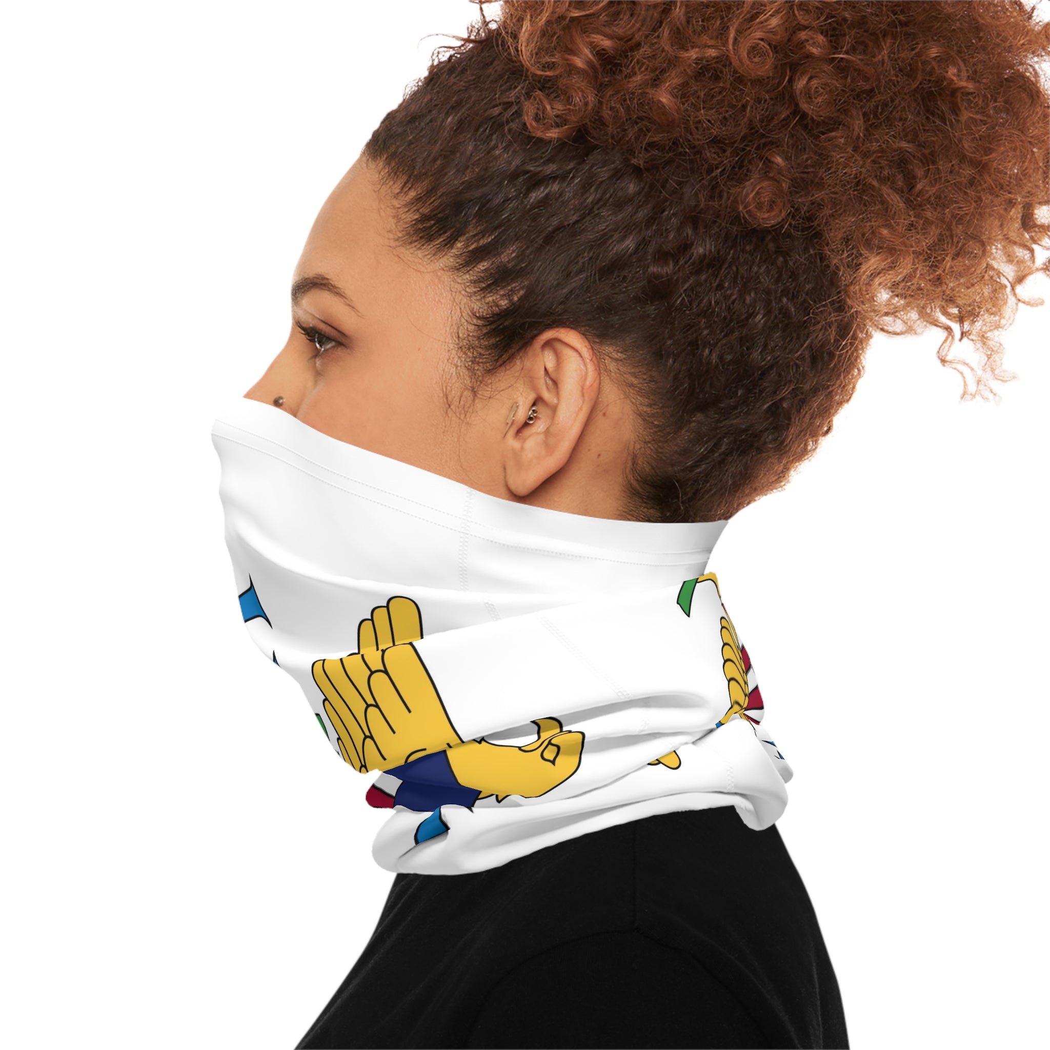 High Quality U.S. Virgin Islands Flag Lightweight Neck Gaiter-Fete Massive