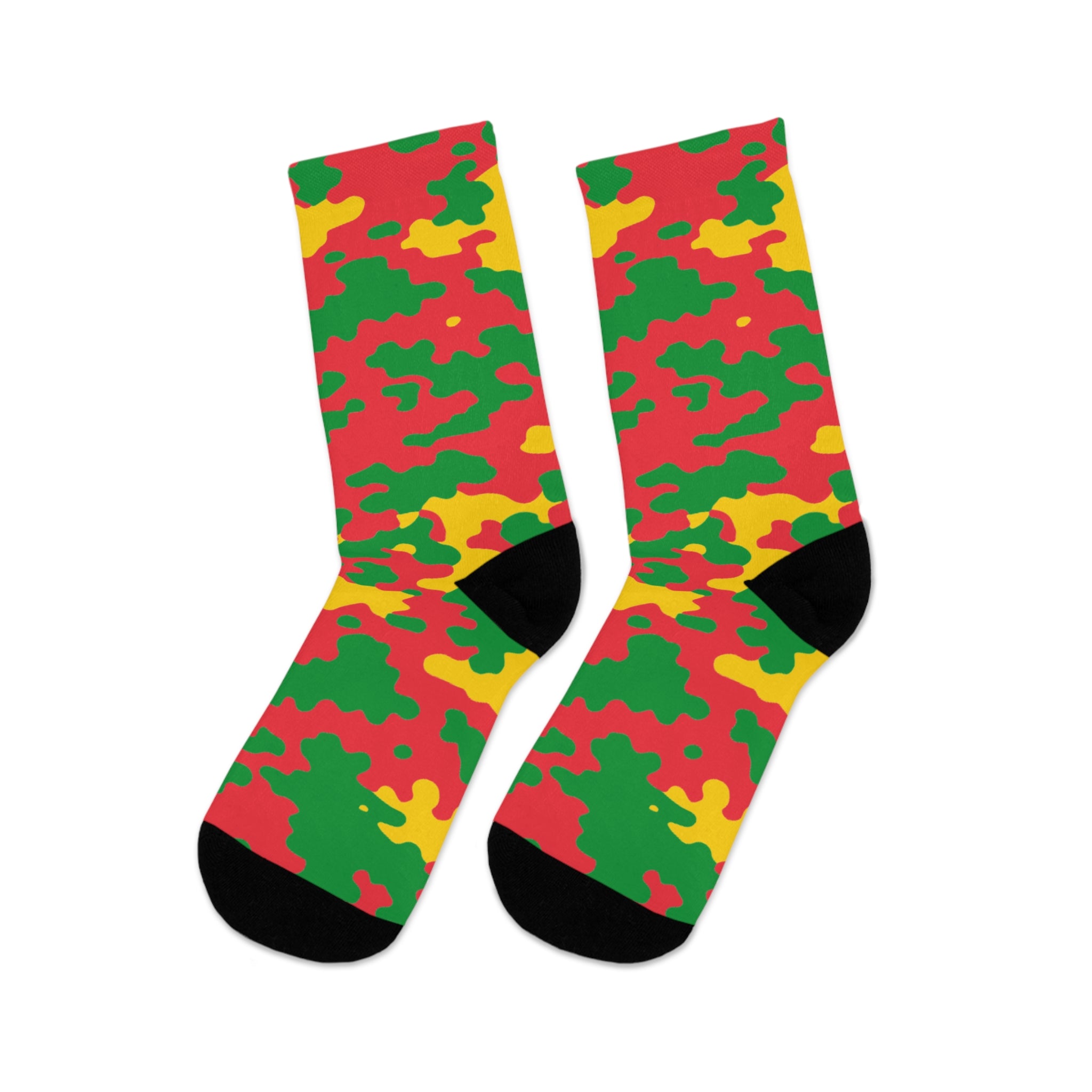 Grenada Flag CAMO Poly Socks-Fete Massive