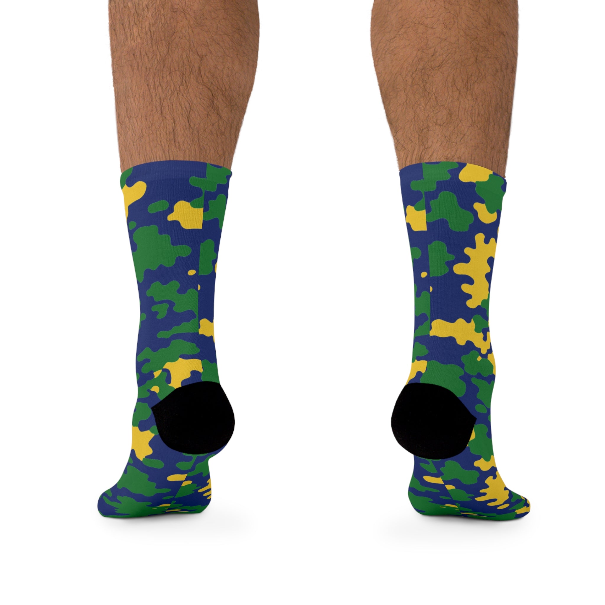 Saint Vincent Flag CAMO Poly Socks-Fete Massive