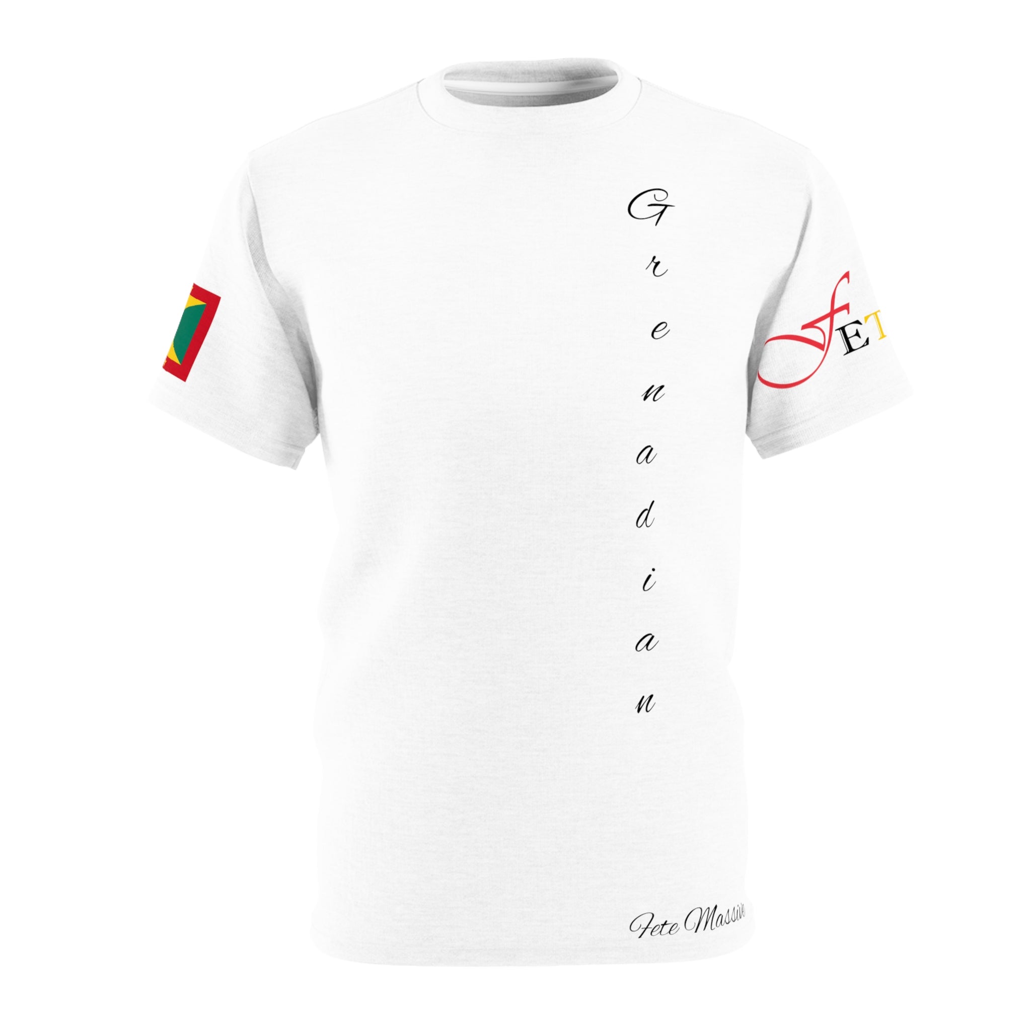 Grenadian Feteran Unisex Tee W Greneda Flag-Fete Massive