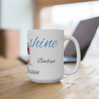 Rise and shine blue - Fete Massive Coffee Mug 15oz