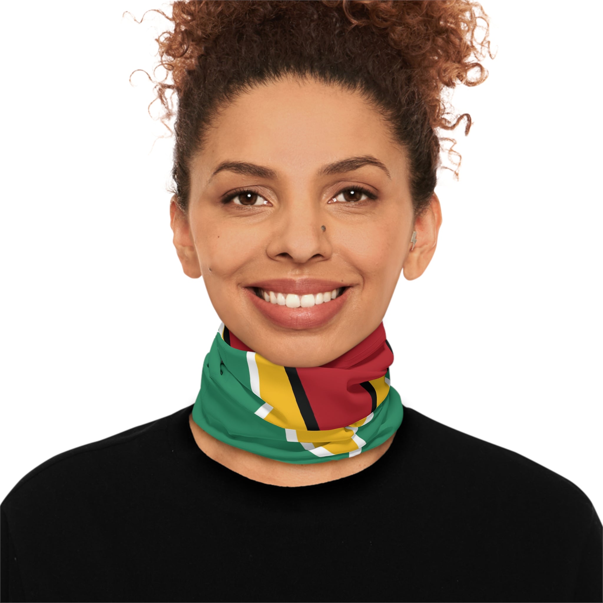 High Quality Guyana Flag Lightweight Neck Gaiter-Fete Massive