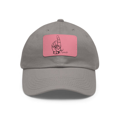 1 Hundo Dad Hat with Leather Patch (Rectangle)