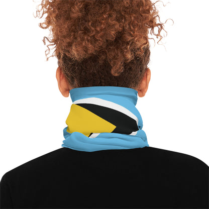 High Quality St. Lucia Flag Lightweight Neck Gaiter