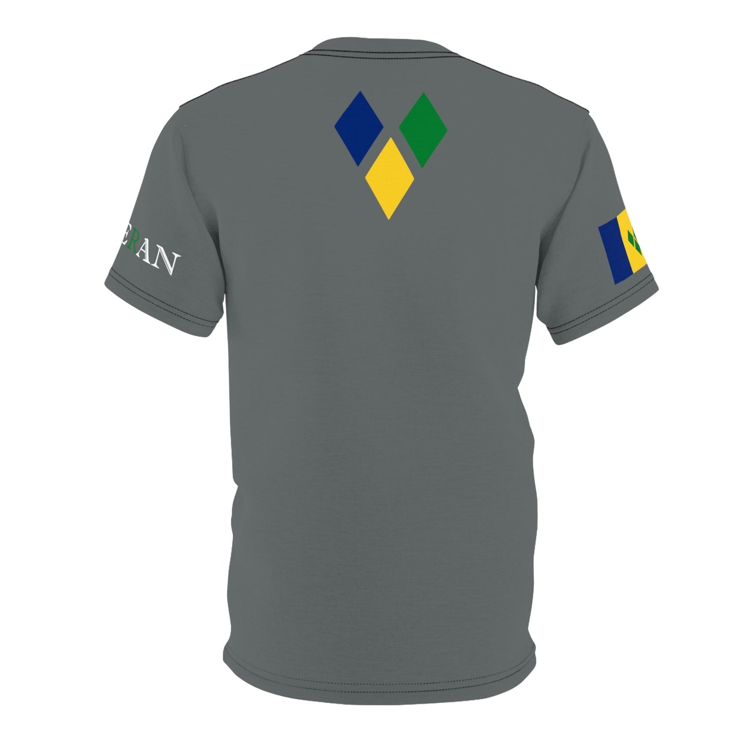 Feteran Unisex Tee with Saint Vincent Flag (Various sizes and colors available)