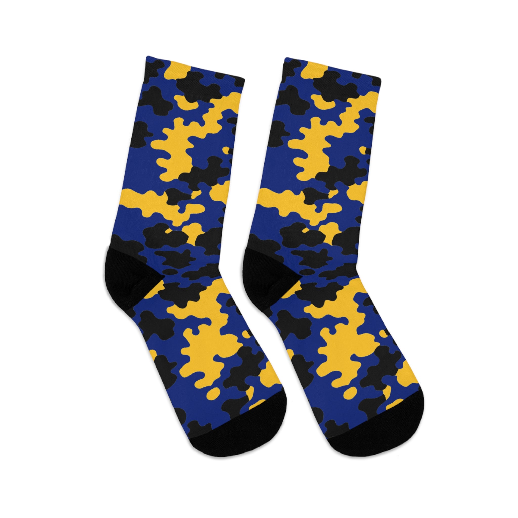 Barbados Flag CAMO Poly Socks-Fete Massive