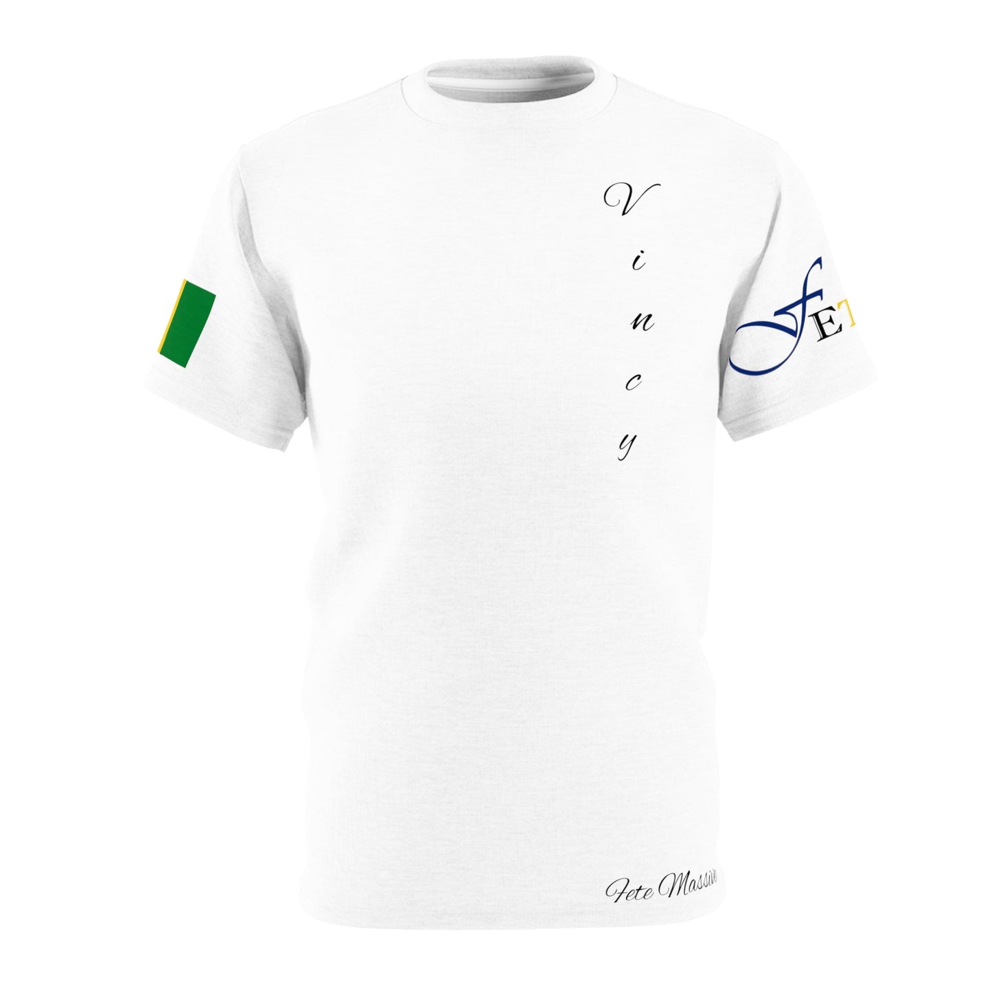 Feteran Unisex Tee with Saint Vincent Flag (Various sizes and colors available)