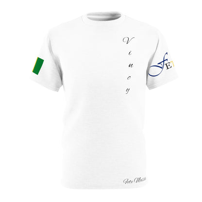 Feteran Unisex Tee with Saint Vincent Flag (Various sizes and colors available)