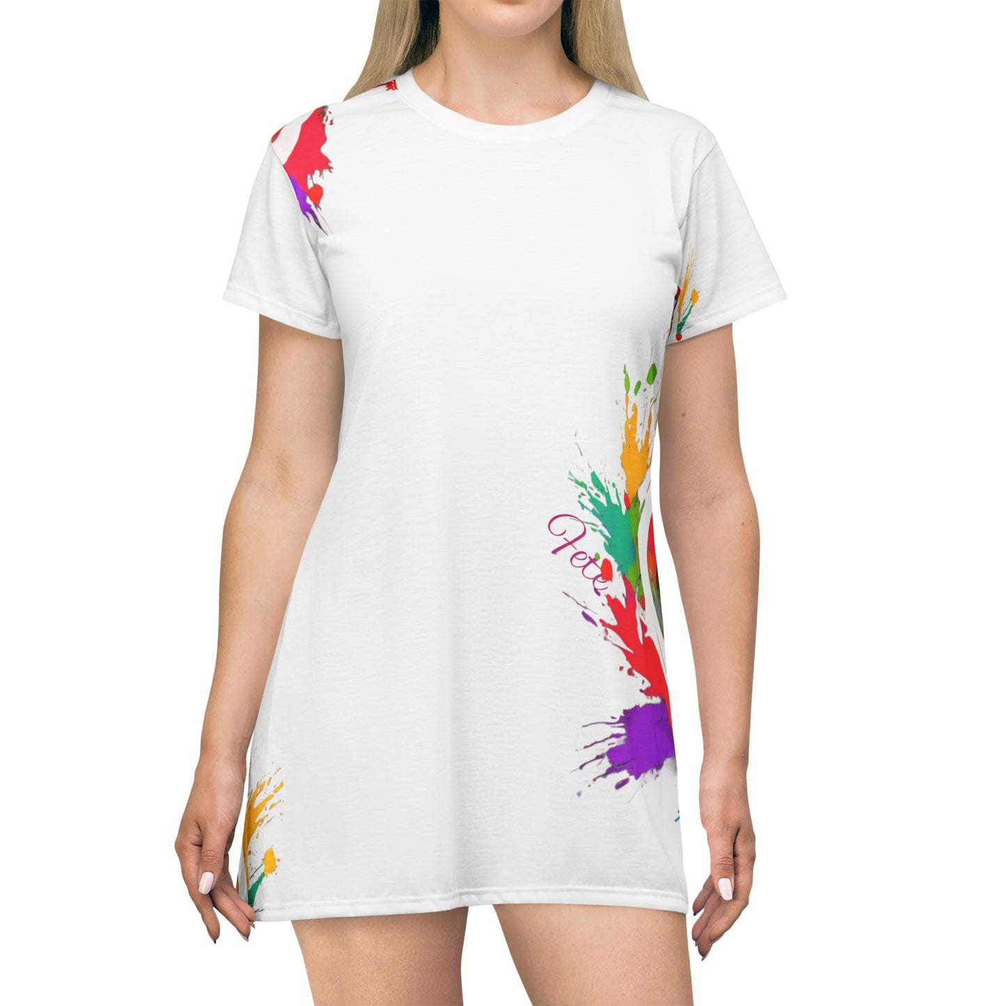 Painter Girl T-Shirt Dress