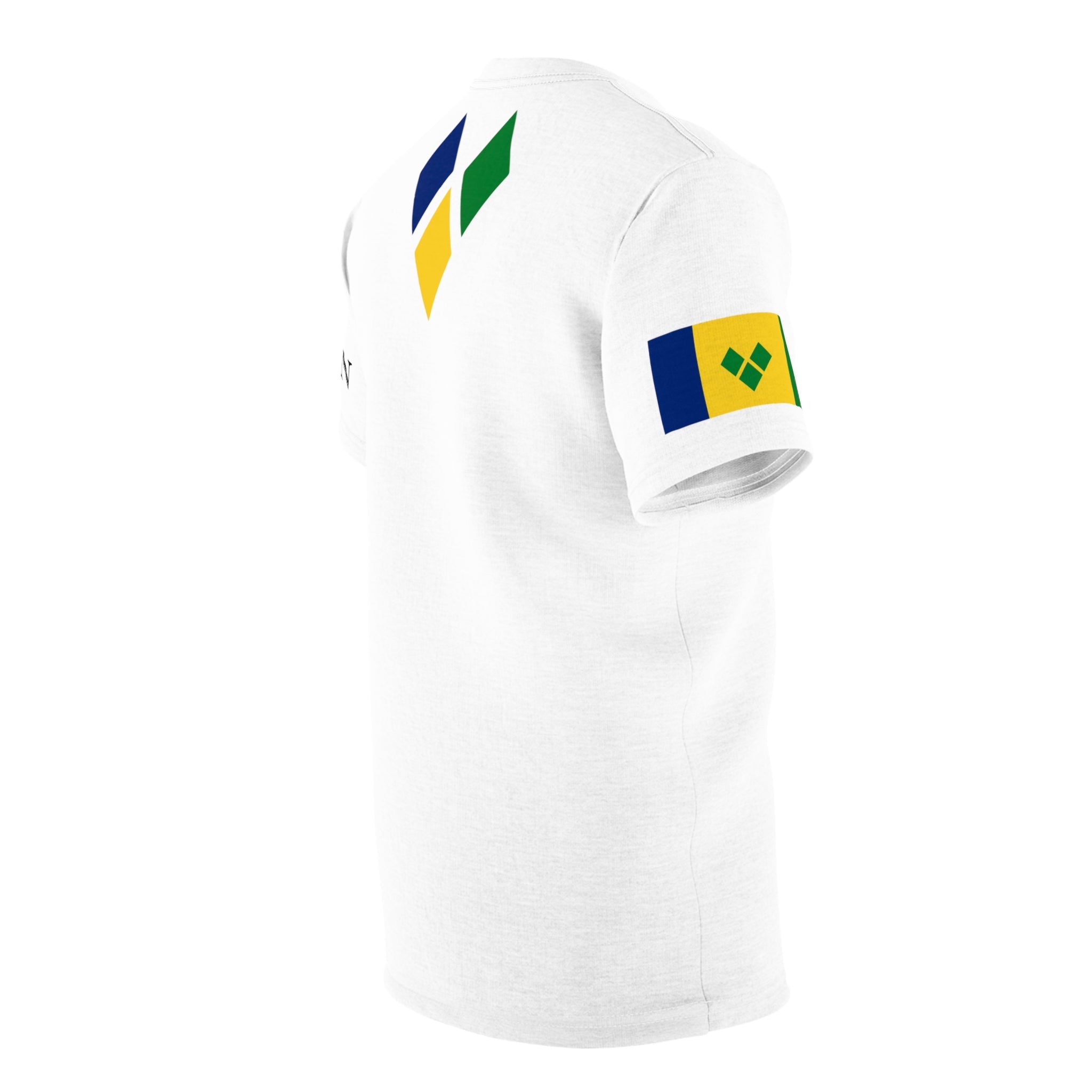 Feteran Unisex Tee with Saint Vincent Flag (Various sizes and colors available)-Fete Massive