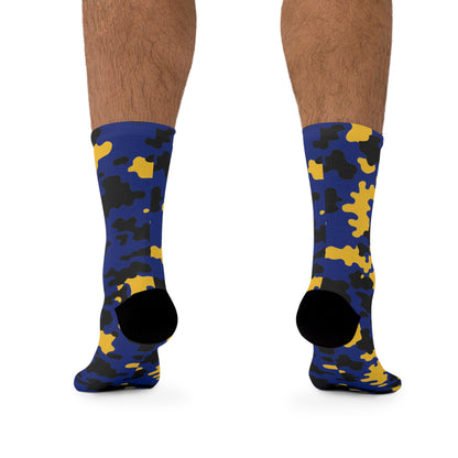 Barbados Flag CAMO Poly Socks