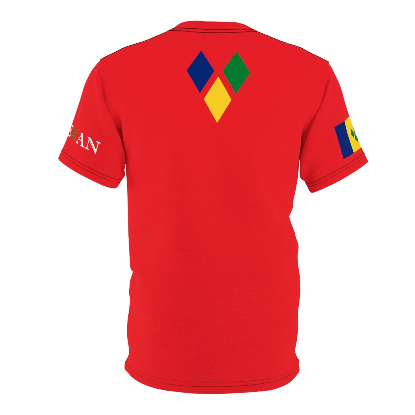 Feteran Unisex Tee with Saint Vincent Flag (Various sizes and colors available)