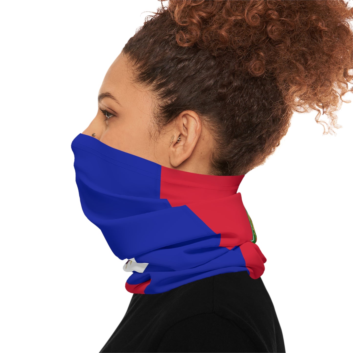 High Quality Haiti Flag Lightweight Neck Gaiter