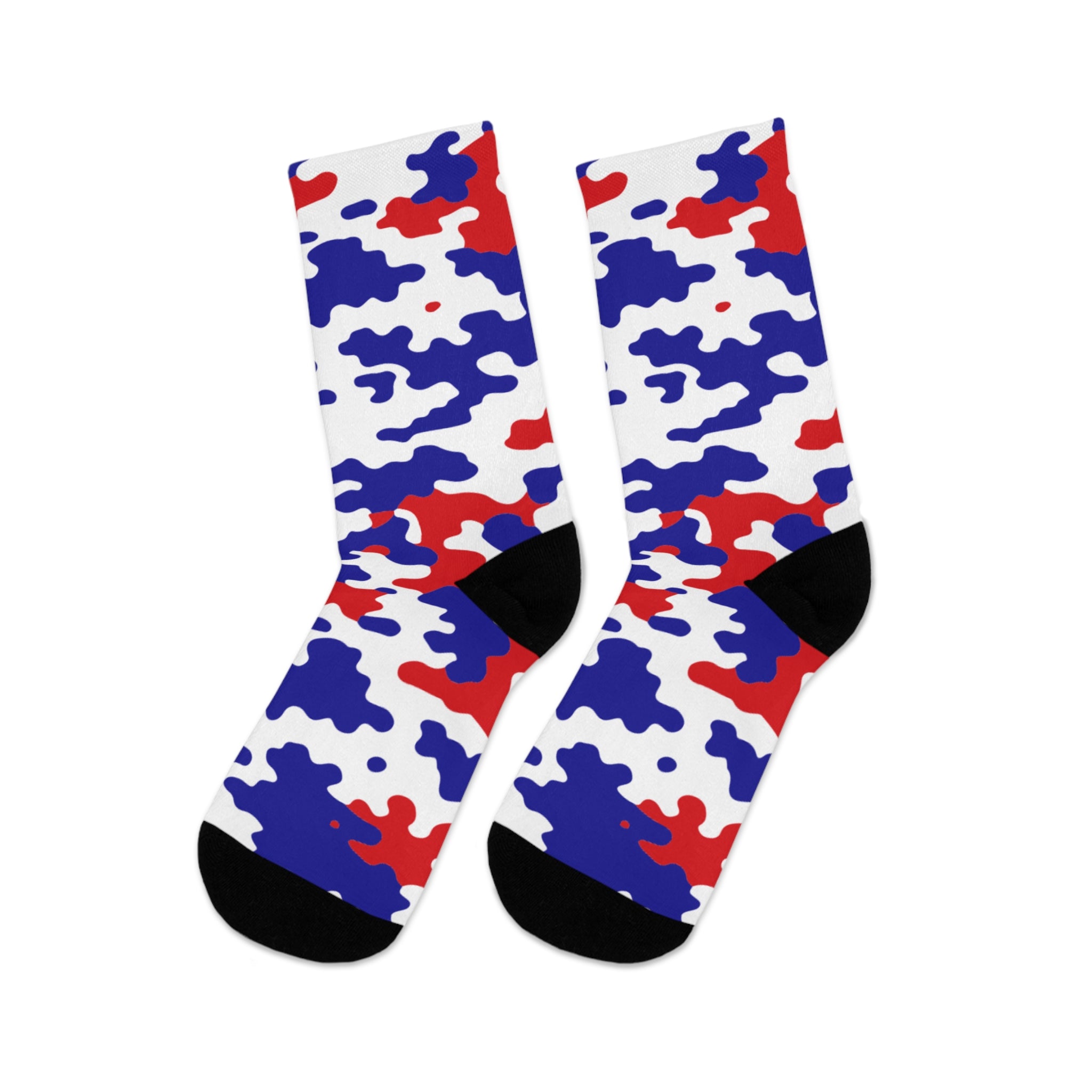 Belize Flag CAMO Poly Socks-Fete Massive