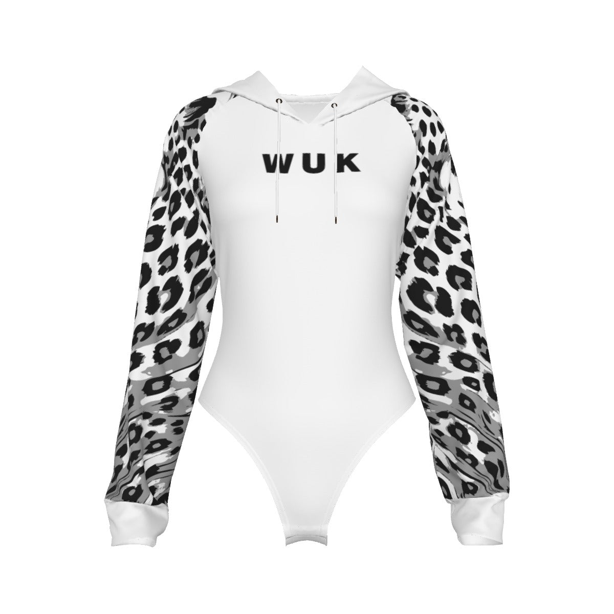 WUK Womens Sleeve Hooded Bodysuit-Fete Massive