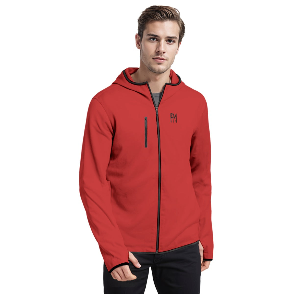 Men's Stylish Hoodie with Thumb Hole Design