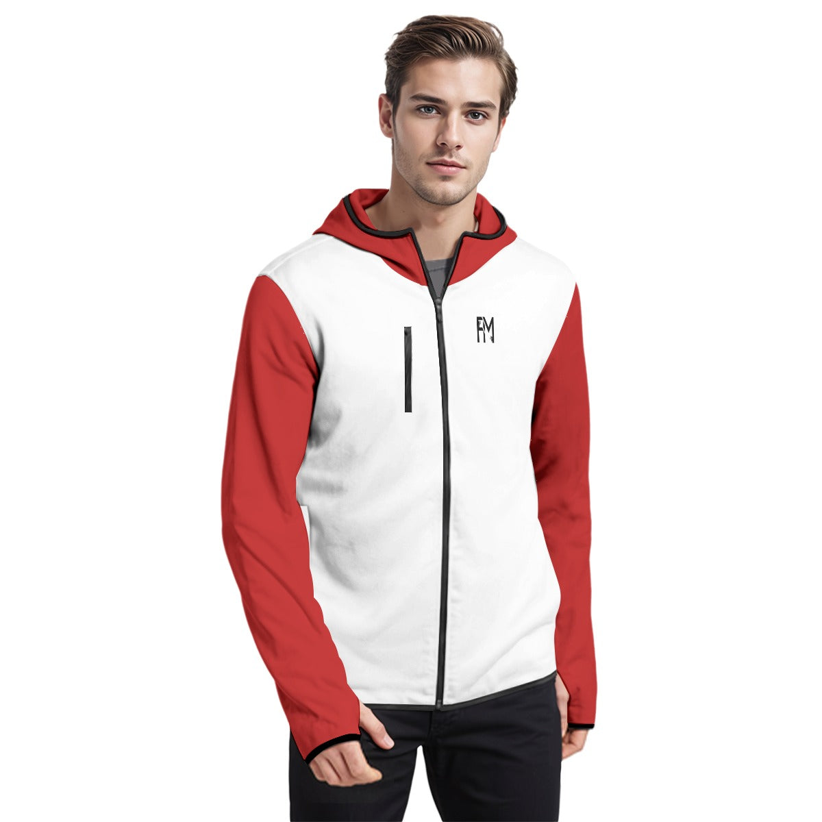 Men's Stylish Hoodie with Thumb Hole Design