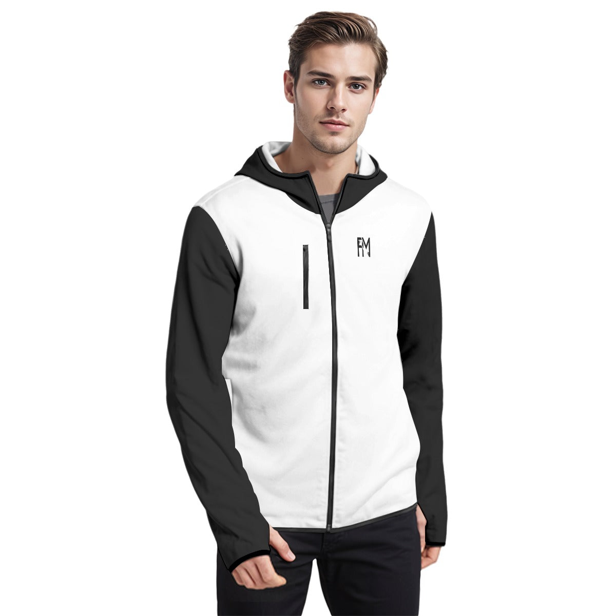 Men's Stylish Hoodie with Thumb Hole Design