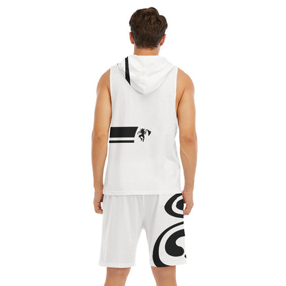 Men's Sleeveless Vest And Shorts Set