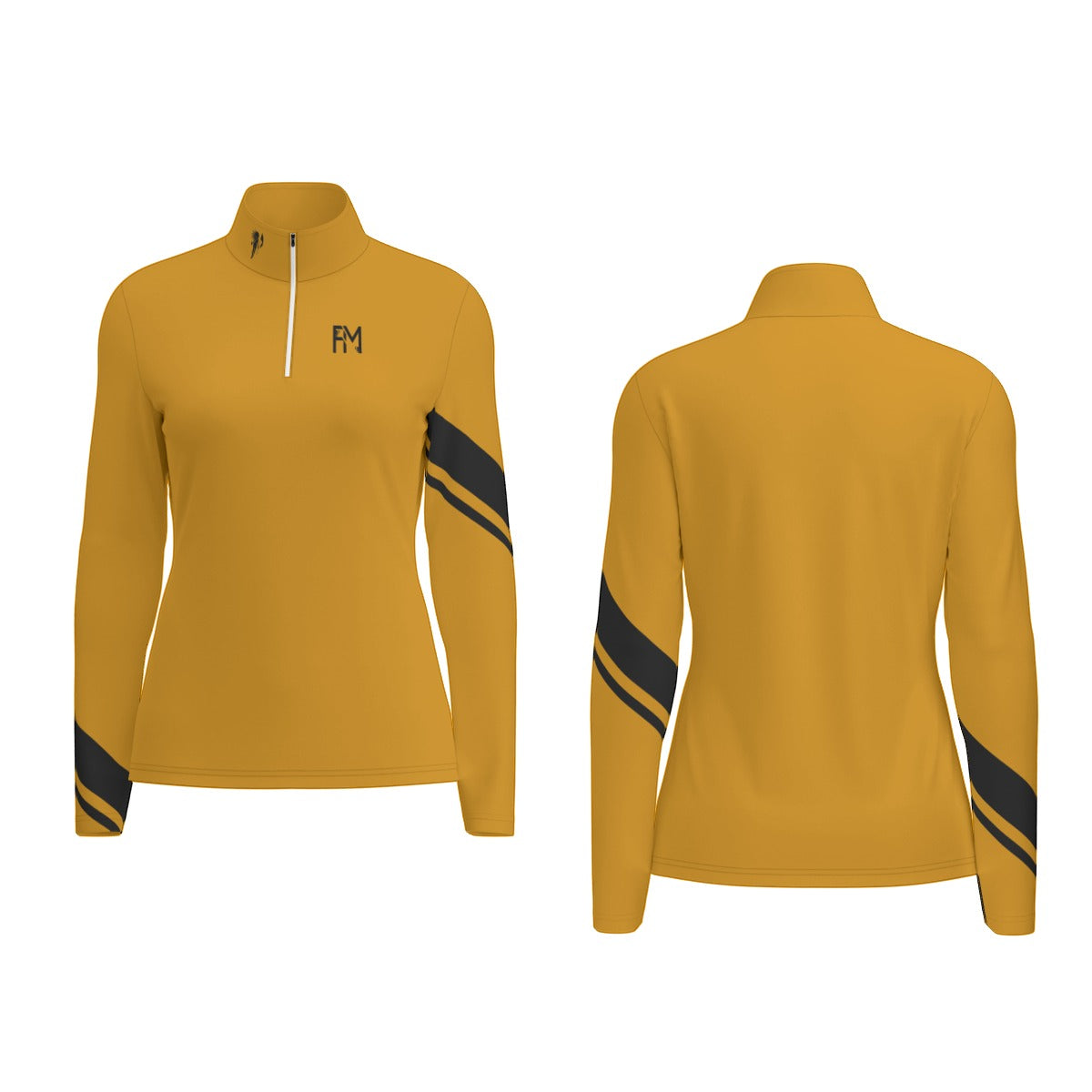 Women's Sports Collar Jersey With Long Sleeve