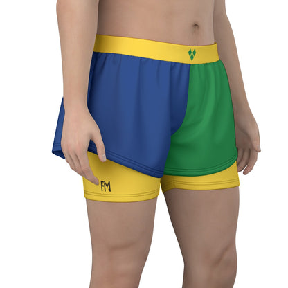 Unisex Sports Lined Shorts