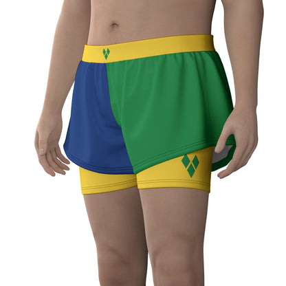 Unisex Sports Lined Shorts