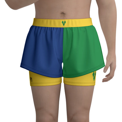 Unisex Sports Lined Shorts