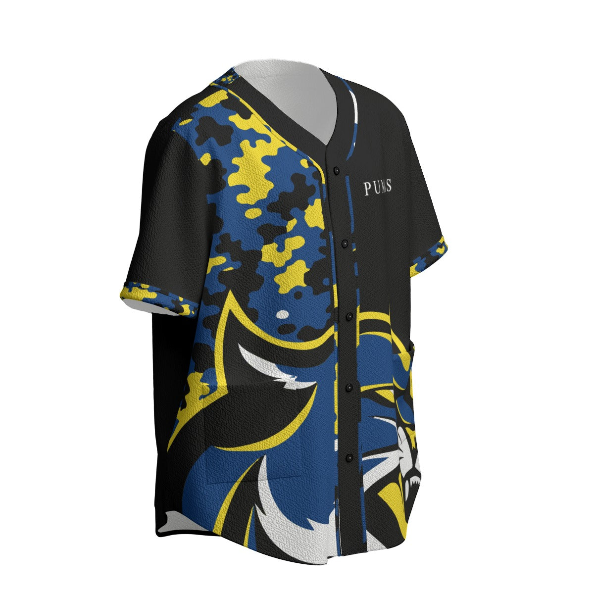 All-Over Print Men's Textured Baseball Jersey-Fete Massive