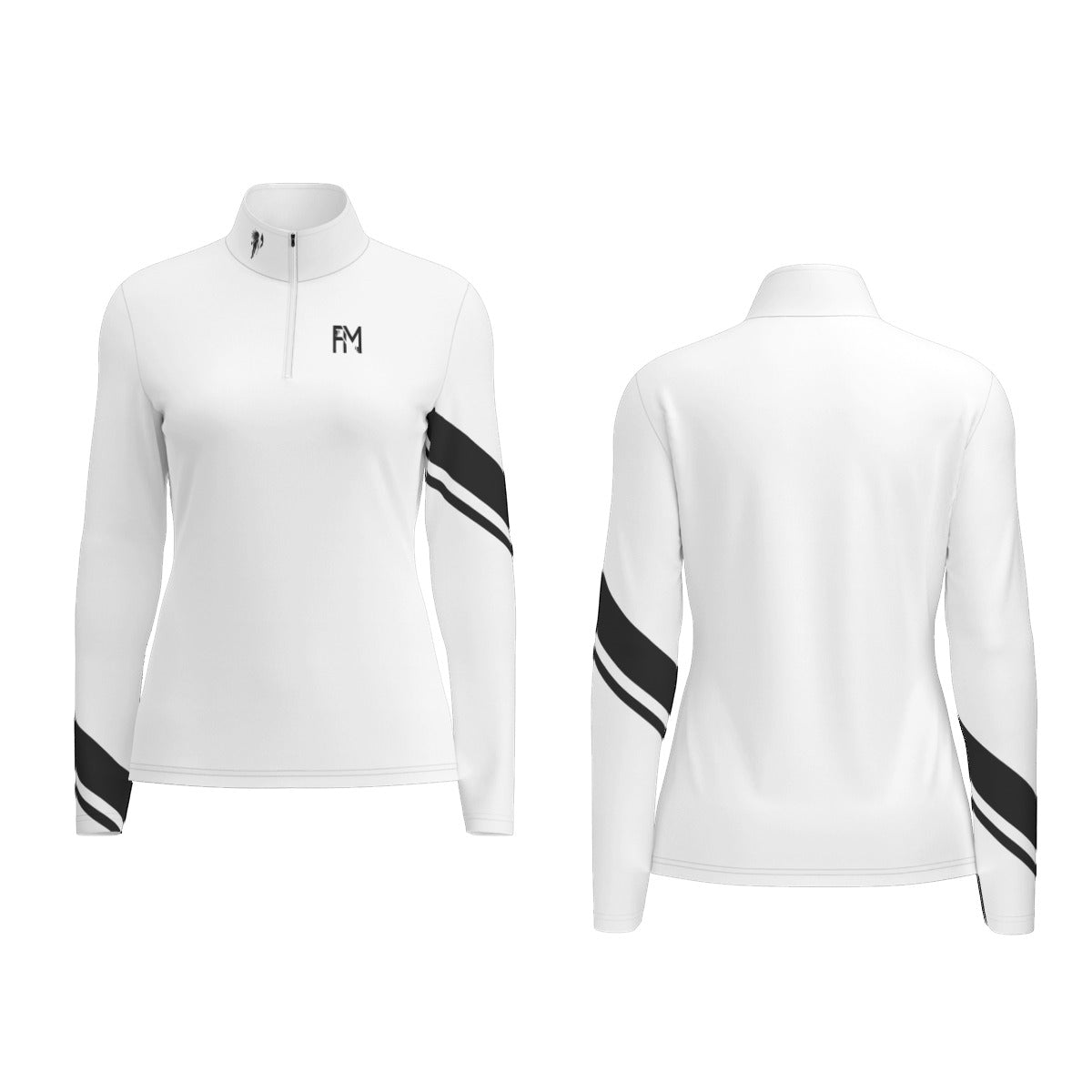 Women's Sports Collar Jersey With Long Sleeve