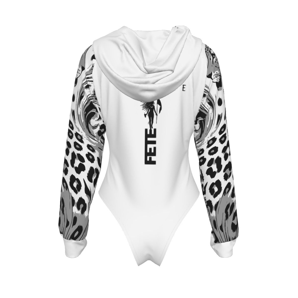 WUK Womens Sleeve Hooded Bodysuit-Fete Massive