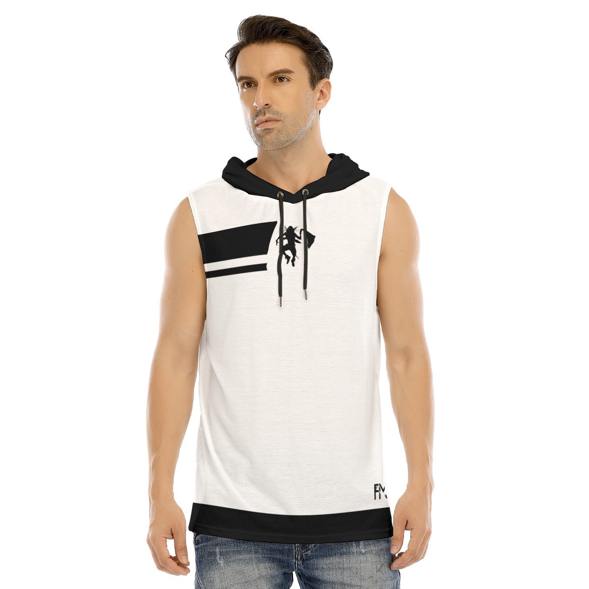 Print Men's Tank Hooded Vest