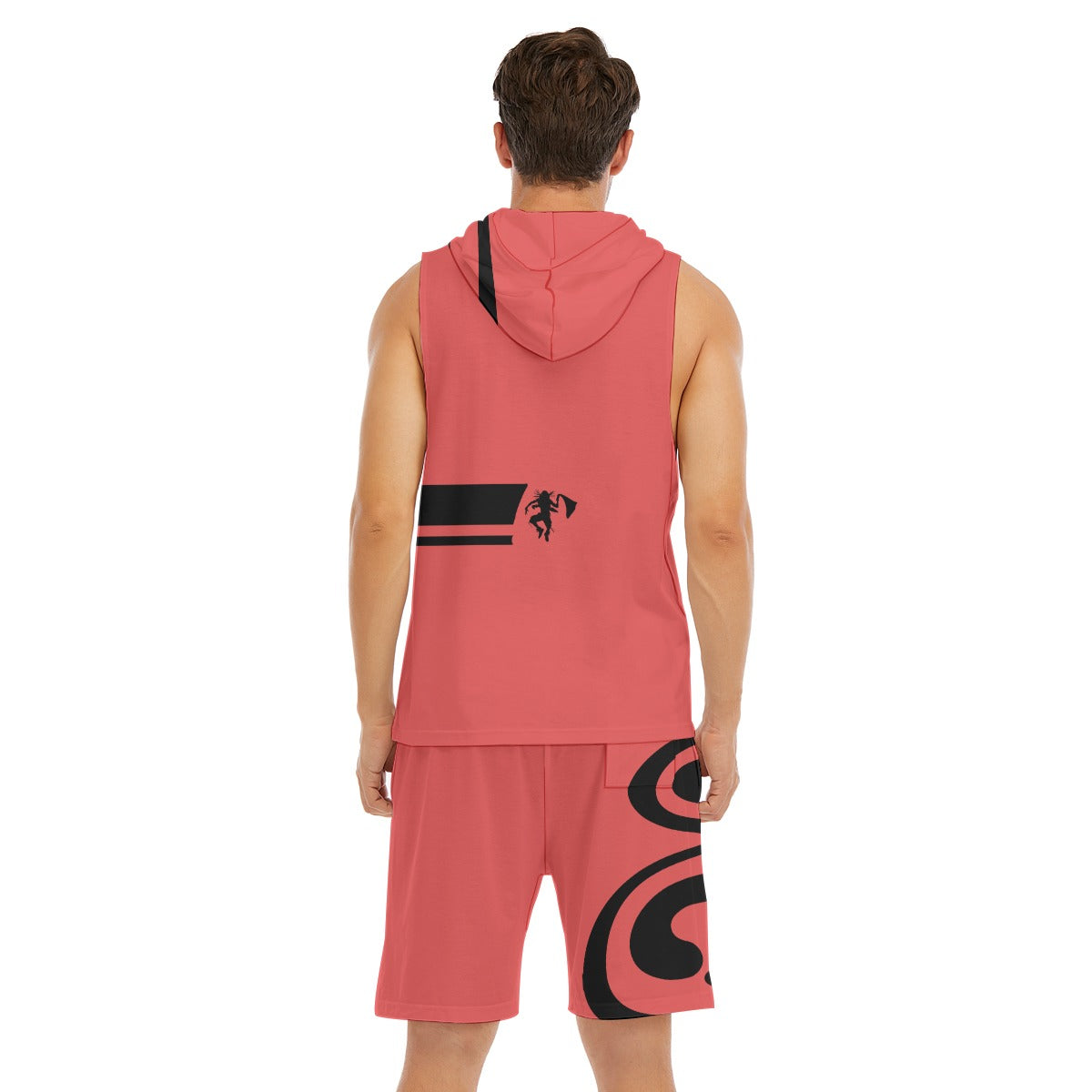 Men's Sleeveless Vest And Shorts Set