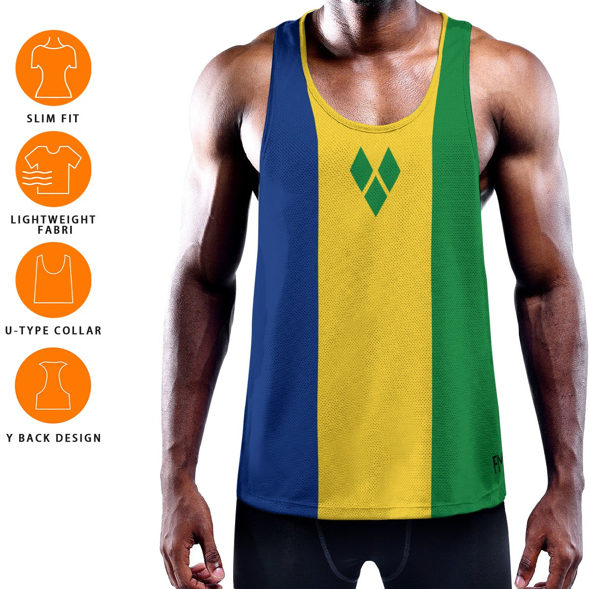 Men's Slim Y-Back Muscle Tank Top