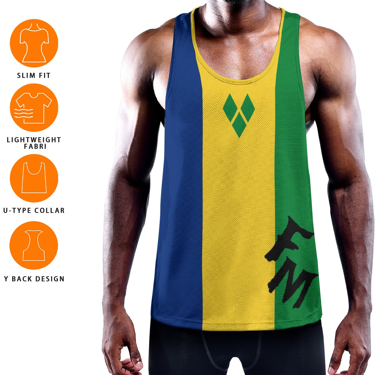 Men's Slim Y-Back Muscle Tank Top