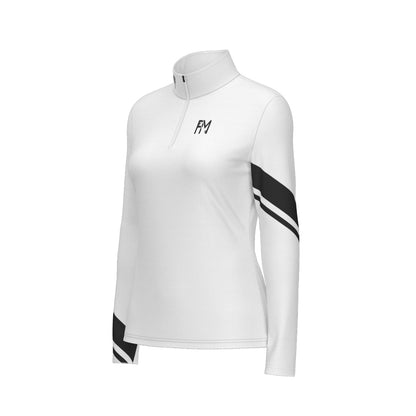 Women's Sports Collar Jersey With Long Sleeve