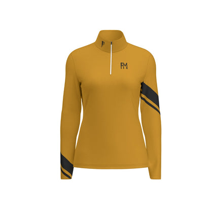 Women's Sports Collar Jersey With Long Sleeve