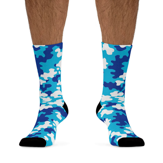 Roatan Honduras Flag CAMO Poly Socks