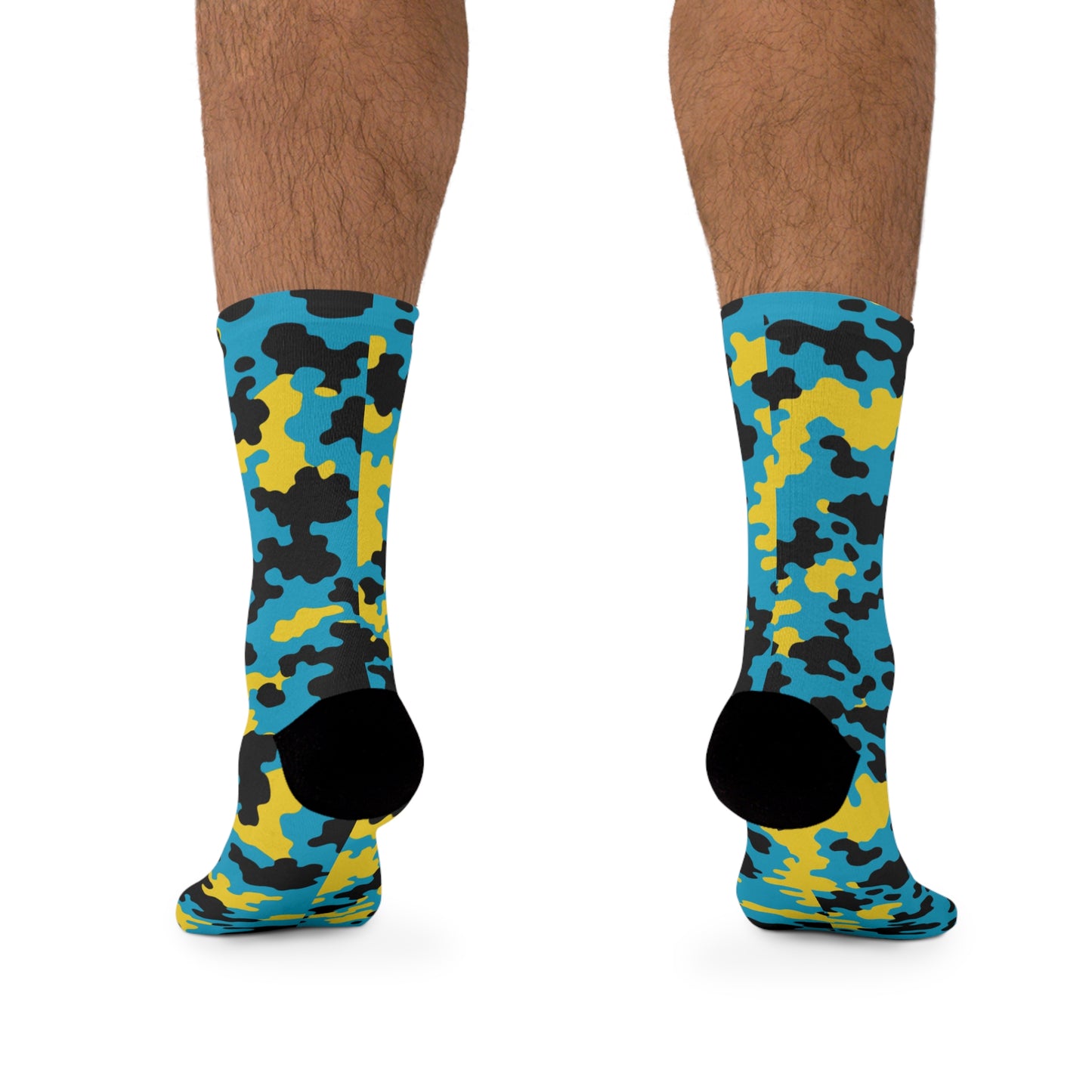 Bahamas Flag CAMO Poly Socks