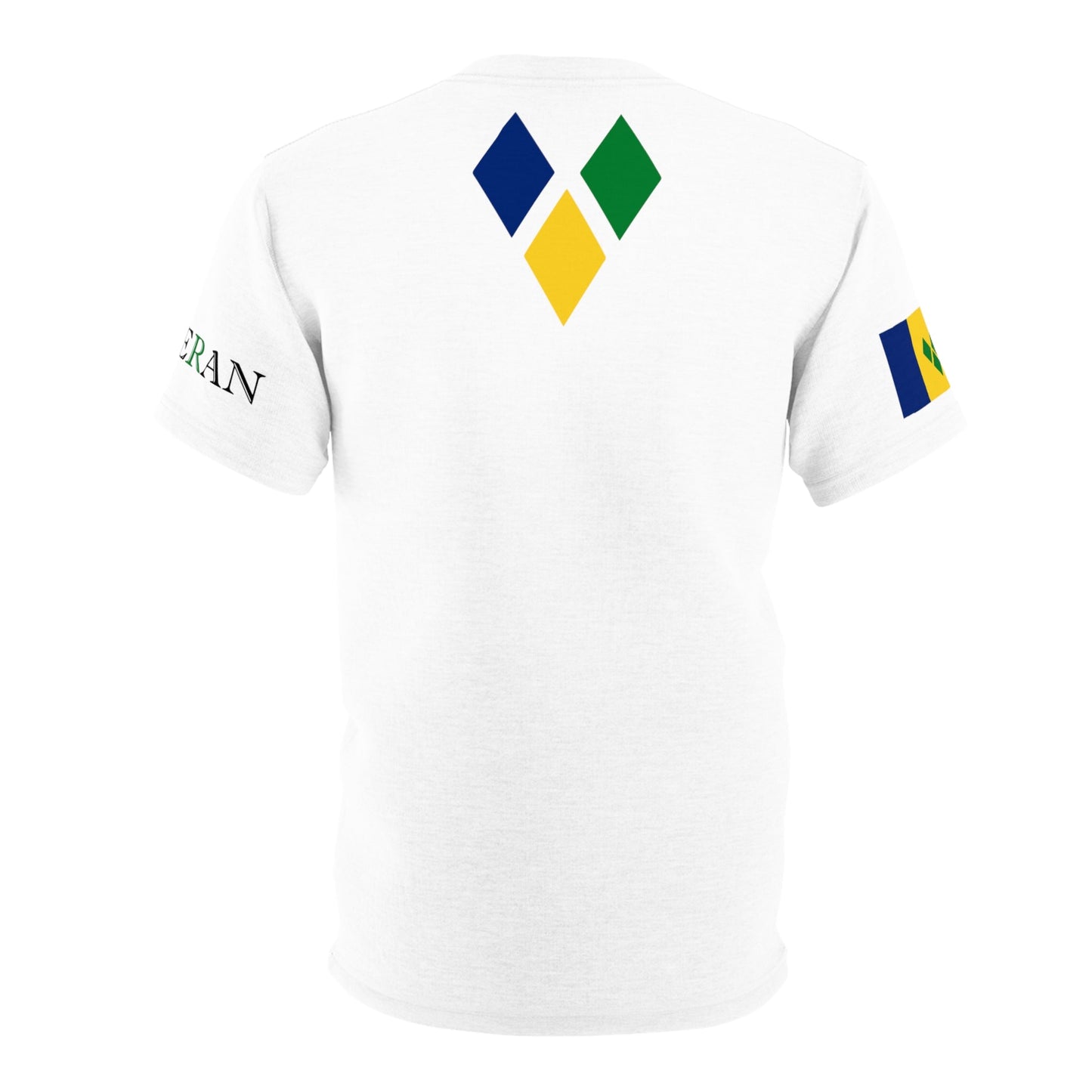 Feteran Unisex Tee with Saint Vincent Flag (Various sizes and colors available)