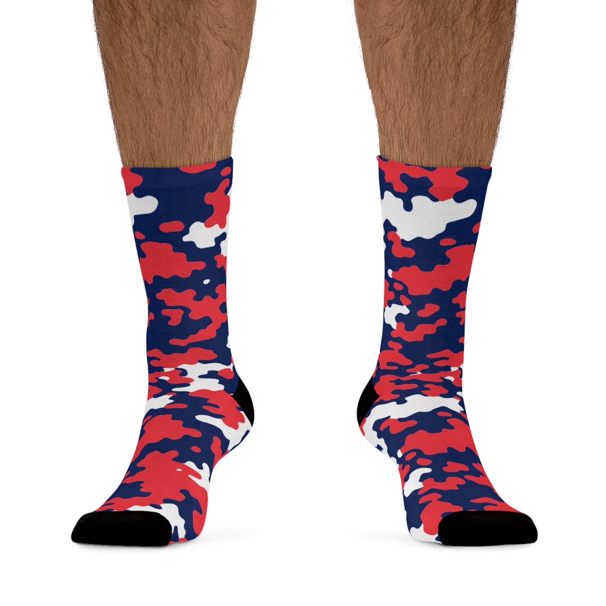 Cayman Islands Flag CAMO Poly Socks-Fete Massive