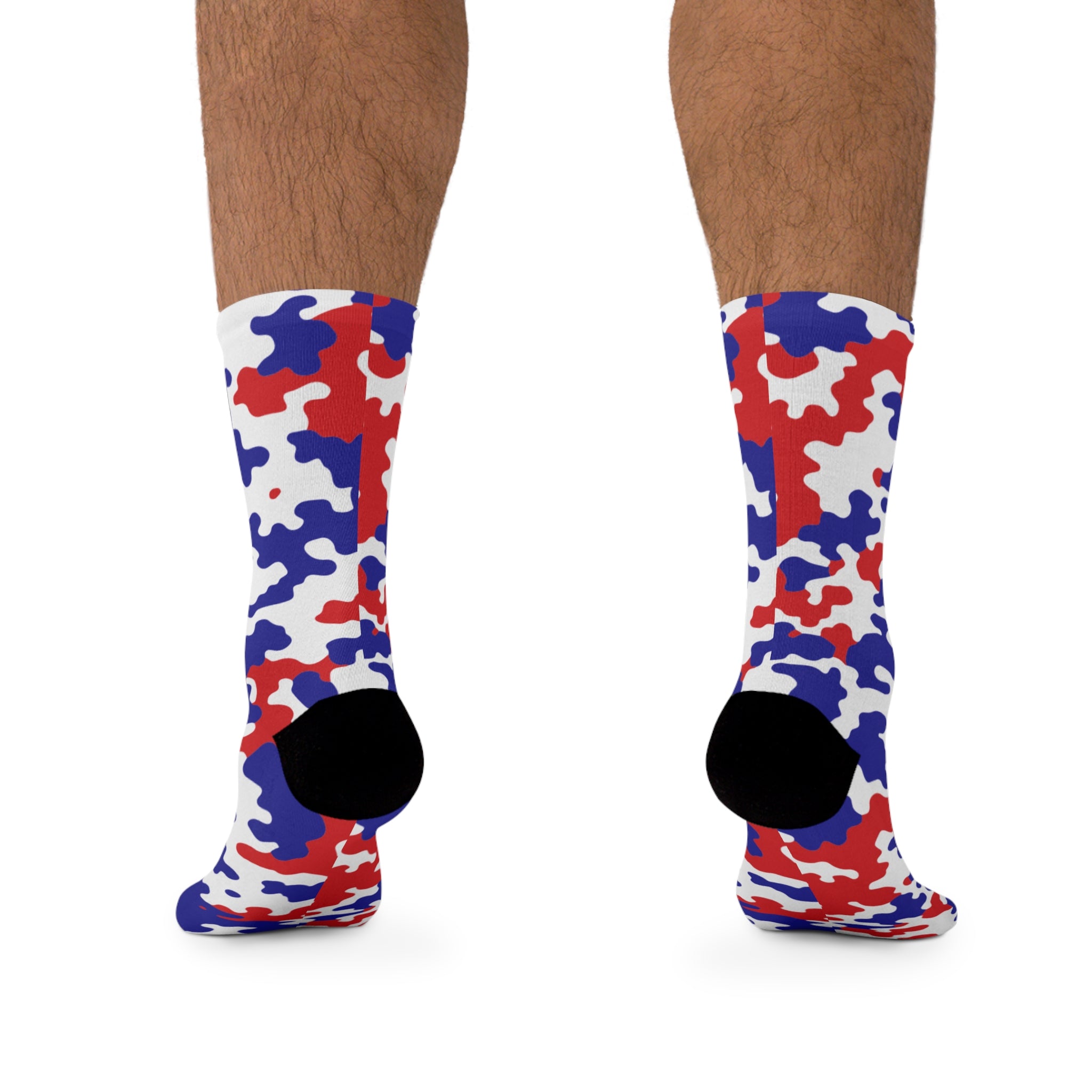 Belize Flag CAMO Poly Socks-Fete Massive